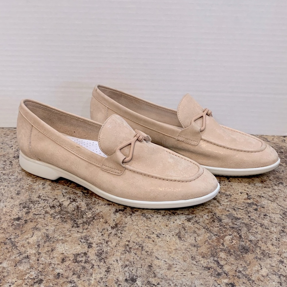 Naturalizer Ravenna Cream Nude Horsebit Slip-On Loafers Size 10